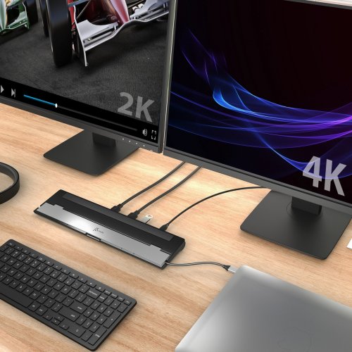 Док-станція J5create JCD542 Docking Station USB Type-C 10 in 1 (JCD542-N) Grey купити в Україні | Telemart фото