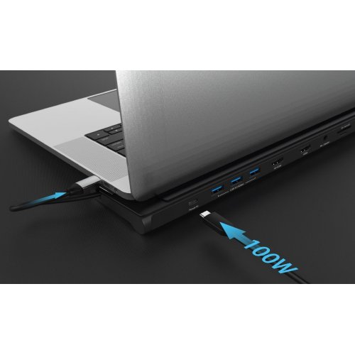 Док-станція J5create JCD542 Docking Station USB Type-C 10 in 1 (JCD542-N) Grey купити в Україні | Telemart фото