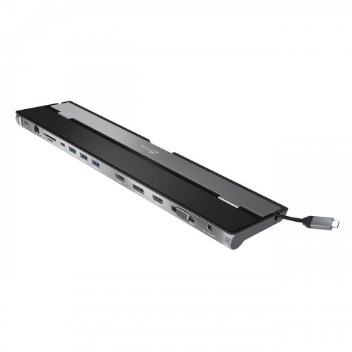Док-станція J5create JCD543 Docking Station USB Type-C 10 in 1 (JCD543-N) Space Gray купити в Україні | Telemart фото