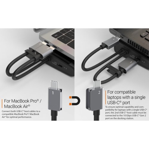 Док-станція J5create JCD552 Docking Station USB Type-C 12 in 1 (JCD552-N) Space Gray купити в Україні | Telemart фото