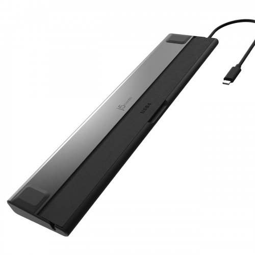 Док-станція J5create JCD554 Docking Station USB Type-C 12 in 1 (JCD554-N) Space Gray купити в Україні | Telemart фото