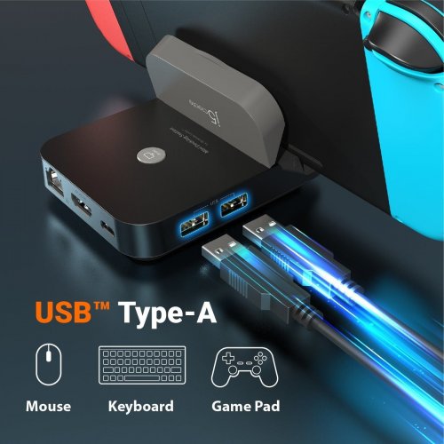 Док-станція J5create JCD620 Docking Station for Nintendo Switch USB Type-C (JCD620-N) Black купити в Україні | Telemart фото
