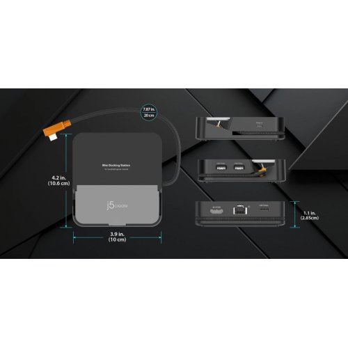 Док-станція J5create JCD624 Docking Station for Nintendo Switch 2 / Steam Deck USB Type-C (JCD624-N) Black купити в Україні | Telemart фото