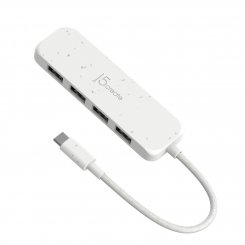 USB-хаб J5create JCH341E USB Type-C 4 in 1 (JCH341EW-N) Pure White