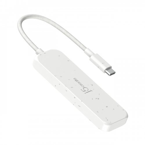 USB-хаб J5create JCH342E USB Type-C 4 in 1 (JCH342EW-N) Pure White купити в Україні | Telemart фото