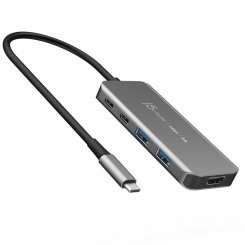 USB-хаб J5create JCH453 USB Type-C 5 in 1 (JCH453-N) Space Gray