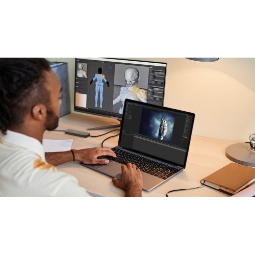 USB-хаб J5create JCH462 Wormhole Switch USB Type-C 3 in 1 (JCH462-N) Space Gray купити в Україні | Telemart фото
