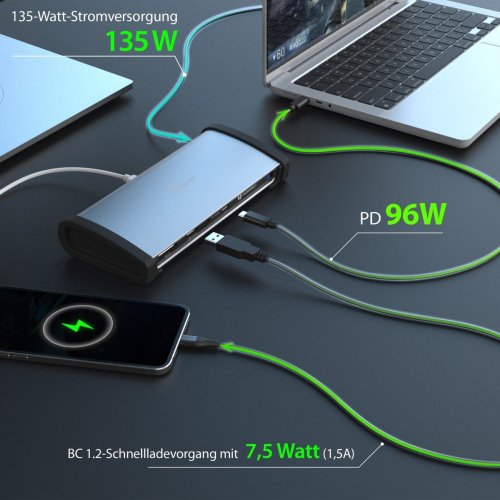 Док-станція J5create JTD562 Docking Station Thunderbolt 4 11 in 1 (JTD562-EN) Space Gray купити в Україні | Telemart фото