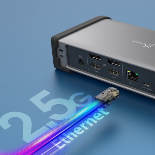 Док-станція J5create JTD568 Docking Station Thunderbolt 4 15 in 1 (JTD568-EN) Space Gray купити в Україні | Telemart фото