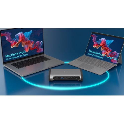 Док-станція J5create JTD568 Docking Station Thunderbolt 4 15 in 1 (JTD568-EN) Space Gray купити в Україні | Telemart фото