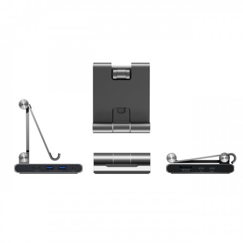 Док-станция J5create JTS224 Docking Station for iPad USB Type-C 8 in 1 (JTS224-N) Grey купить в Украине | Telemart фото