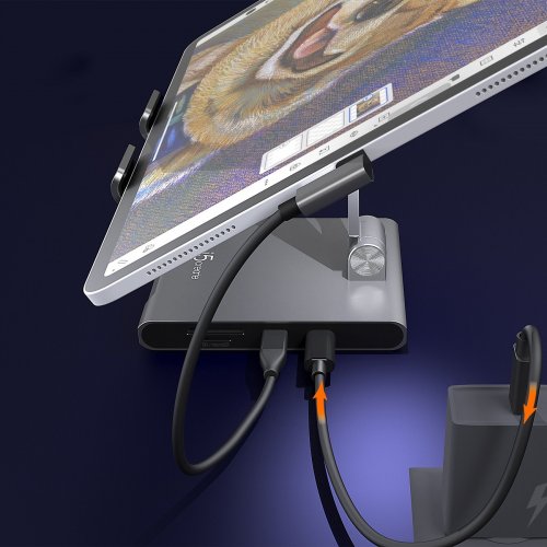 Док-станция J5create JTS224 Docking Station for iPad USB Type-C 8 in 1 (JTS224-N) Grey купить в Украине | Telemart фото