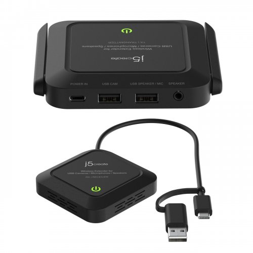 Бездротовий подовжувач J5create JVW120 Wireless USB Camera Extender 25 m (JVW120-N) Black купити в Україні | Telemart фото