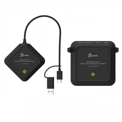 Бездротовий подовжувач J5create JVW120 Wireless USB Camera Extender 25 m (JVW120-N) Black купити в Україні | Telemart фото