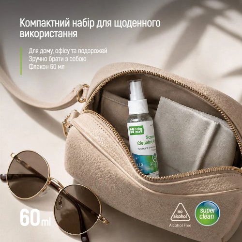 Набір для чищення ColorWay 2 in 1 Cleaning Kit 60ml (CW-2615) купити в Україні | Telemart фото