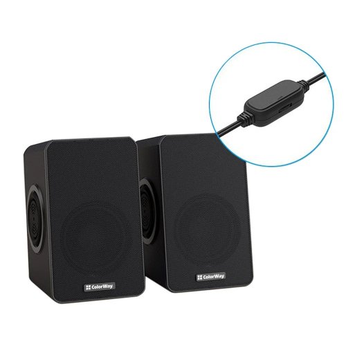 Акустическая система ColorWay BaseSound 2.0 USB (CW-SPU03BK) Black купить в Украине | Telemart фото
