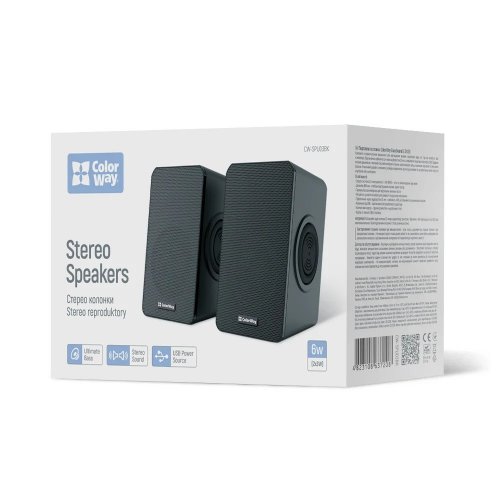 Акустическая система ColorWay BaseSound 2.0 USB (CW-SPU03BK) Black купить в Украине | Telemart фото