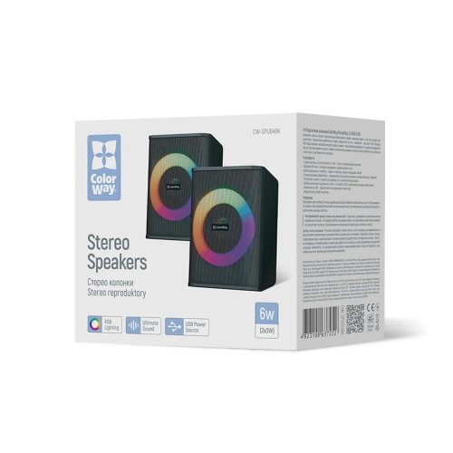 Акустична система ColorWay PulseRing 2.0 RGB USB (CW-SPU04BK) Black купити в Україні | Telemart фото