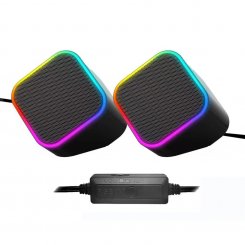 Акустическая система ColorWay Cubix 2.0 RGB USB (CW-SPU05BK) Black
