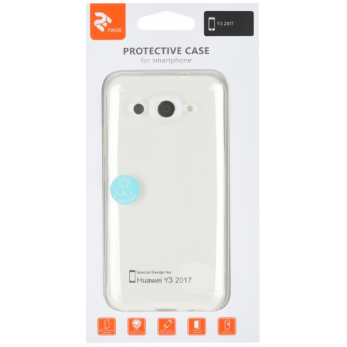 Чохол 2E для Huawei Y3 2017 TPU Case (2E-H-Y3-17-MCTTR) Transparent купити в Україні | Telemart фото