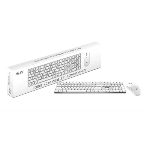 Игровой комплект MSI FORGE K210 COMBO Wireless White купить в Украине | Telemart фото