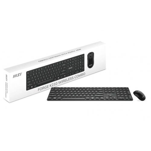 Игровой комплект MSI FORGE K210 COMBO Wireless Black купить в Украине | Telemart фото