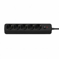 Мережевий фільтр ColorWay 2 м 5 розеток (CW-PSEA1052BK) Black