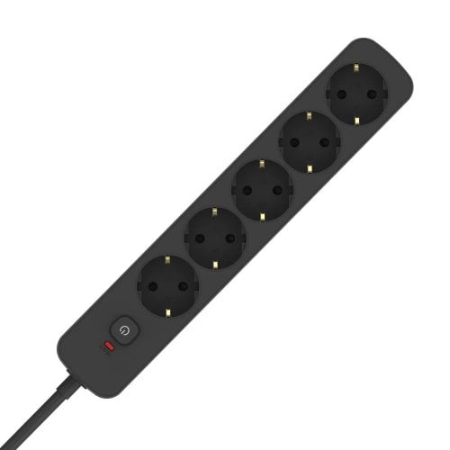 Мережевий фільтр ColorWay 3 м 5 розеток (CW-PSEA1053BK) Black купити в Україні | Telemart фото