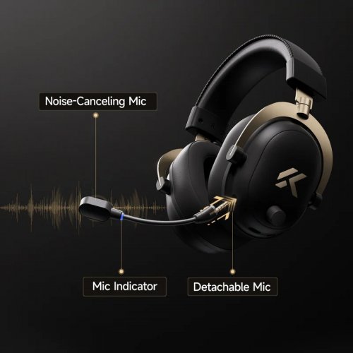 Уцінка навушники MCHOSE V9 Turbo+ Wireless (HW-V9-10) Black/Gold (Розкрита упаковка, 905922) купити в Україні | Telemart фото