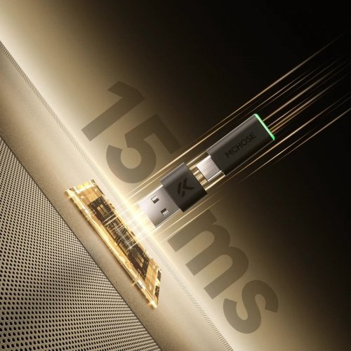 Уцінка навушники MCHOSE V9 Turbo+ Wireless (HW-V9-10) Black/Gold (Розкрита упаковка, 905922) купити в Україні | Telemart фото