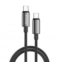 Кабель ColorWay USB Type-C to USB Type-C 100W 1m (CW-CBPDCC098-BK) Black