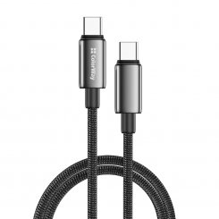 Кабель ColorWay USB Type-C to USB Type-C 100W 2m (CW-CBPDCC099-BK) Black