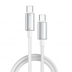 Кабель ColorWay USB Type-C to USB Type-C 100W 2m (CW-CBPDCC099-WT) White