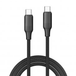 Кабель ColorWay USB Type-C to USB Type-C 60W 2m (CW-CBPDCC102-BK) Black
