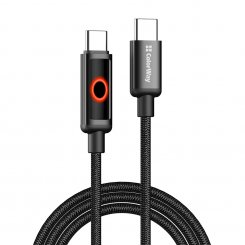 Кабель ColorWay USB Type-C to USB Type-C 60W 1m (CW-CBPDCC103-BK) Black