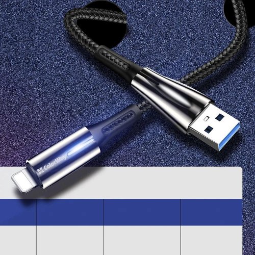 Кабель ColorWay USB to Lightning 2.4A 1m (CW-CBUL035-BK) Black купити в Україні | Telemart фото