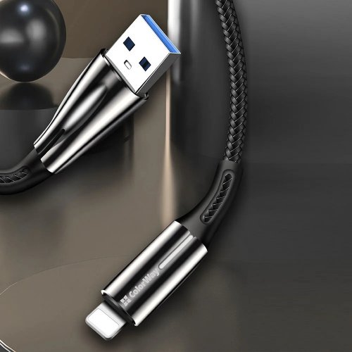 Кабель ColorWay USB to Lightning 2.4A 1m (CW-CBUL035-BK) Black купити в Україні | Telemart фото