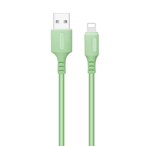 Кабель ColorWay USB to Lightning 2.4A 1m (CW-CBUL042-GR) Green купити в Україні | Telemart фото