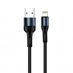 Кабель ColorWay USB to Lightning 2.4A 1m (CW-CBUL045-BK) Black