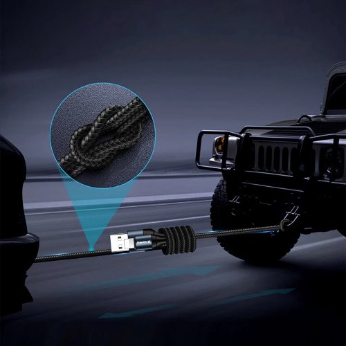 Кабель ColorWay USB to Lightning 2.4A 1m (CW-CBUL045-BK) Black купить в Украине | Telemart фото