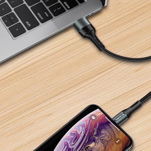 Кабель ColorWay USB to Lightning 2.4A 1m (CW-CBUL045-BK) Black купить в Украине | Telemart фото