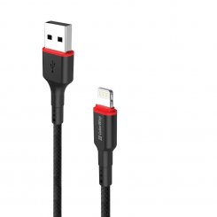 Кабель ColorWay USB to Lightning 2.4A 1m (CW-CBUL064-BK) Black