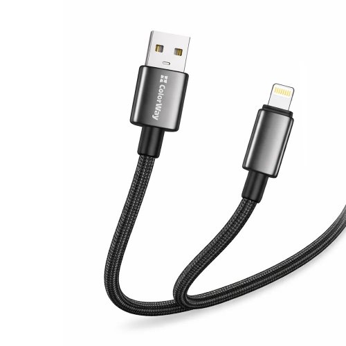 Кабель ColorWay USB to Lightning 3A 1m (CW-CBUL098-BK) Black купити в Україні | Telemart фото