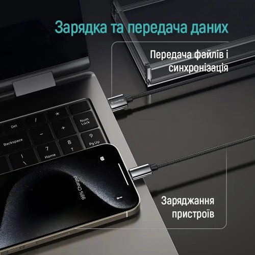 Кабель ColorWay USB to Lightning 3A 1m (CW-CBUL098-BK) Black купити в Україні | Telemart фото
