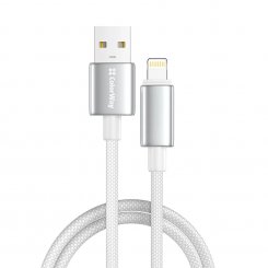 Кабель ColorWay USB to Lightning 3A 2m (CW-CBUL099-WT) White