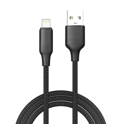 Кабель ColorWay USB to Lightning 3A 1m (CW-CBUL101-BK) Black купити в Україні | Telemart фото