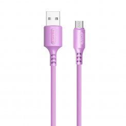 Кабель ColorWay USB to microUSB 2.4A 1m (CW-CBUM044-PU) Purple