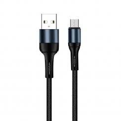 Кабель ColorWay USB to microUSB 2.4A 1m (CW-CBUM045-BK) Black
