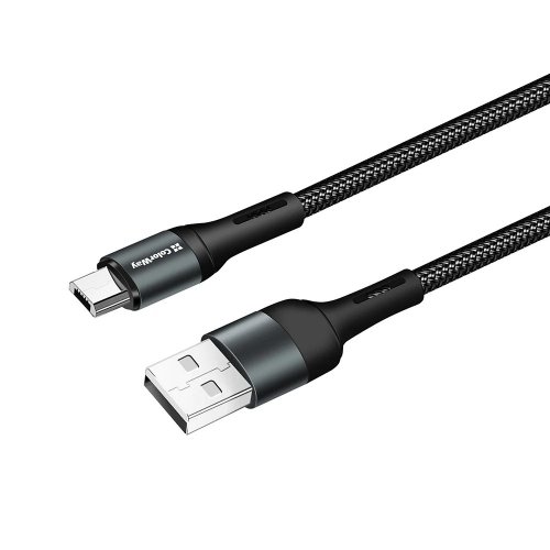 Кабель ColorWay USB to microUSB 2.4A 1m (CW-CBUM045-BK) Black купити в Україні | Telemart фото