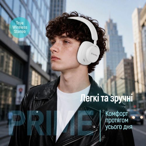 Навушники ColorWay PRIME (CW-HBT01WT) White купити в Україні | Telemart фото